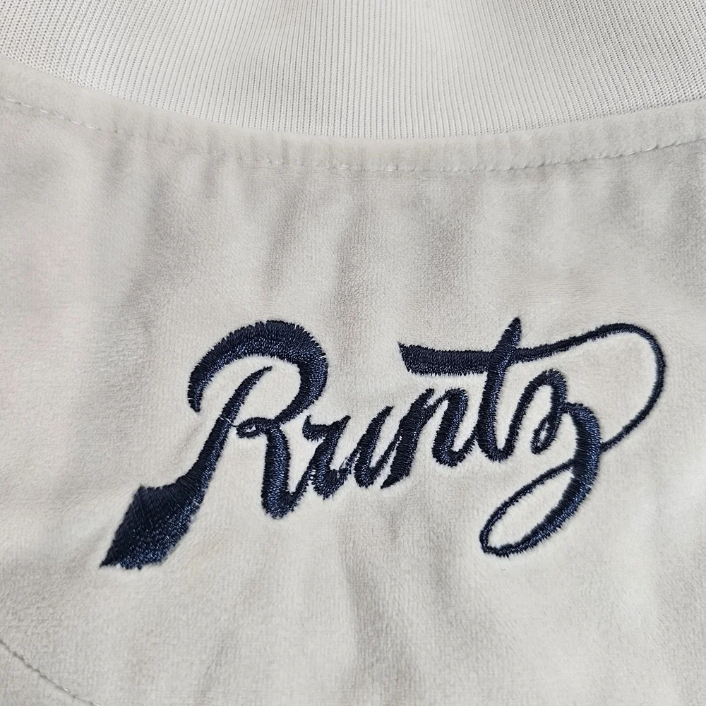 Runtz Around The World Velour Cream/Slate Men's Jacket Rare Sz XXL RUNTZ